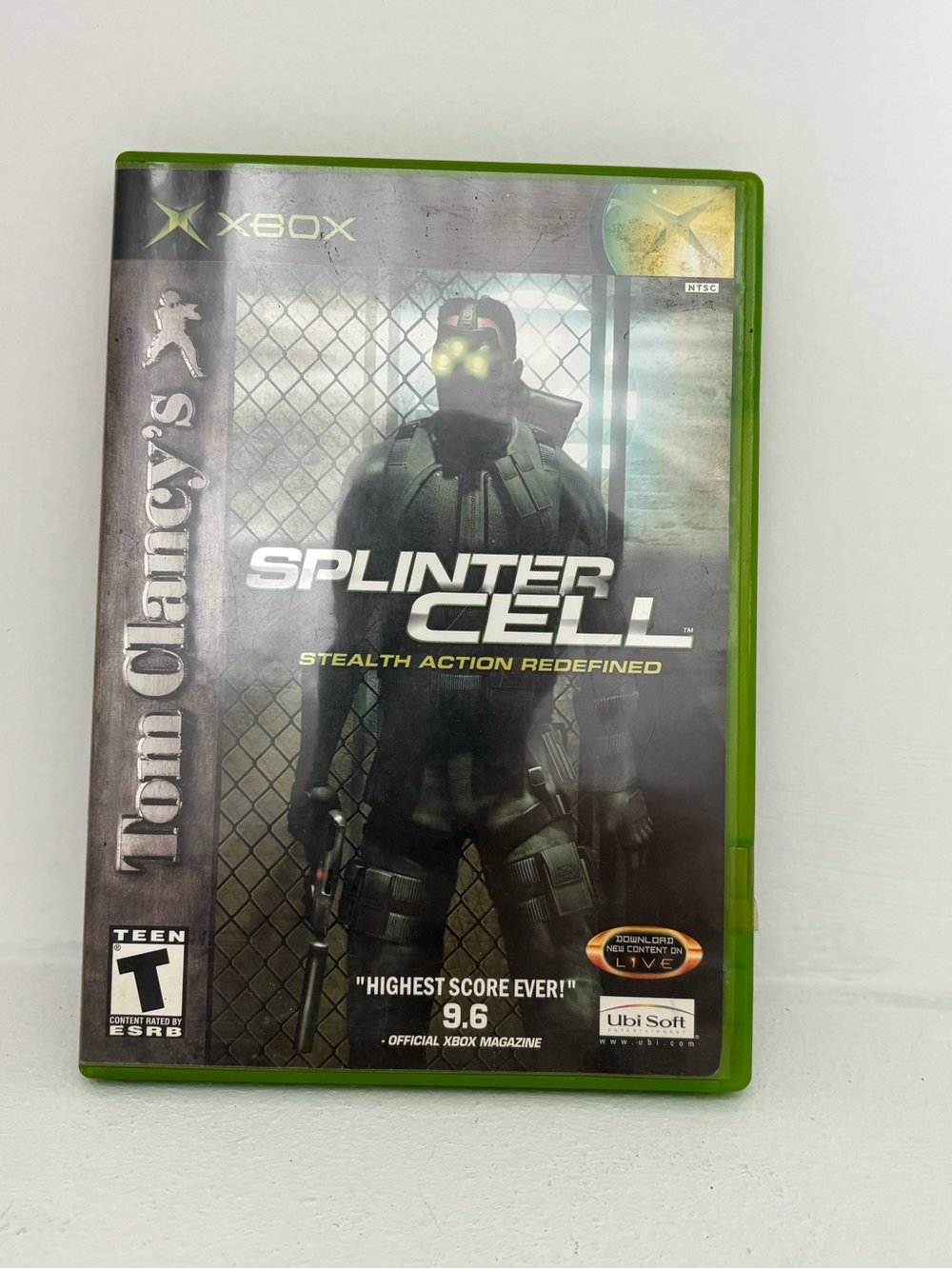 Tom Clancy's Splinter Cell Xbox 2002 Original Black Label Stealth Action TESTED